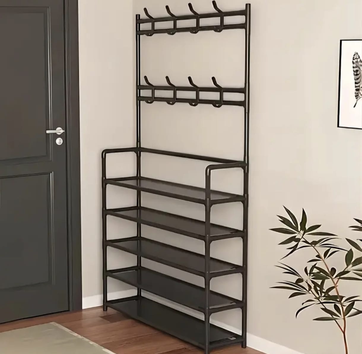 Perchero con zapatero